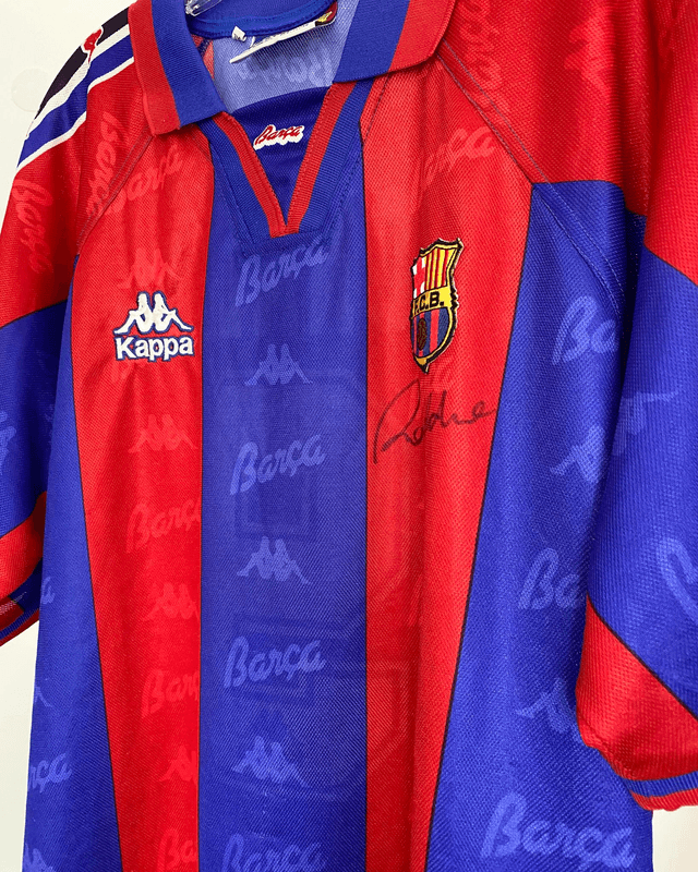 1995/1997 - FC Barcelona - #9 RONALDO - SIGNED (XL)